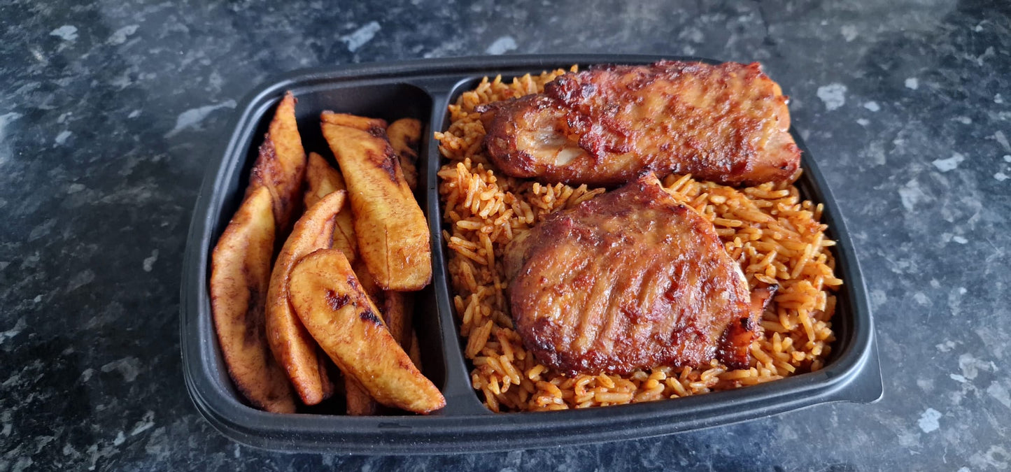 Xquisite Foodz Jollof Rice with portein