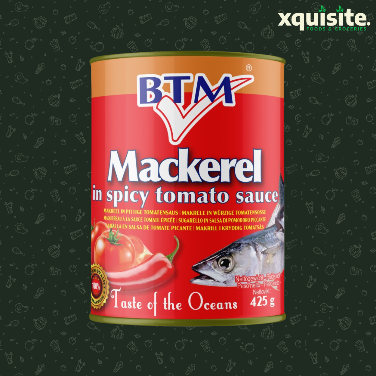 BTM Mackerel in Spicy Tomatoe Sauce (425g)