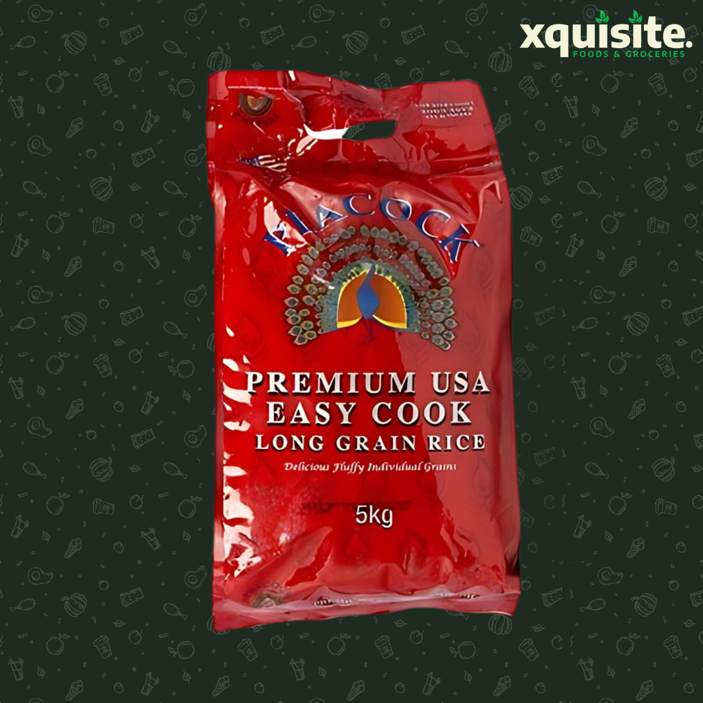 Peacock Easy Cook Rice (5kg)