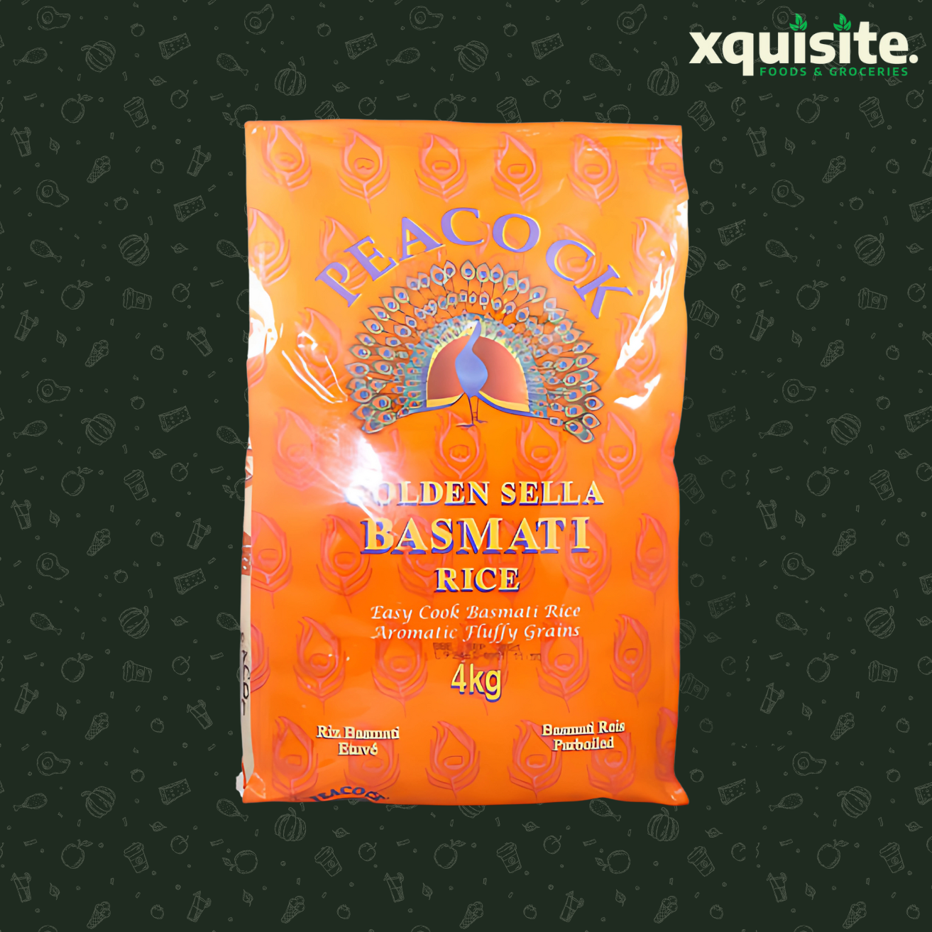 Peacock Golden Sella Rice (4kg)